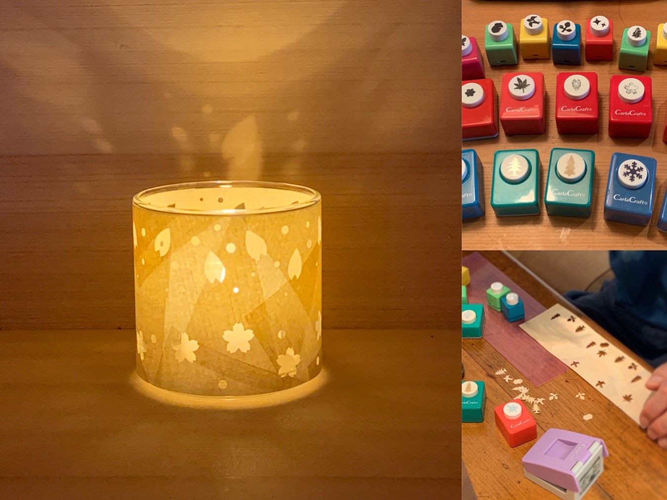 キャンドルづくりの作品例